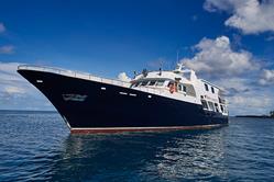 Truk Lagoon Scuba Diving Holiday. Truk Master Liveaboard. Side View.